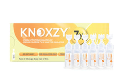 KNOXZY Sterile Hypertonic Saline Solution 7% - Vials for Inhalation - 48 x 4ml Single - Dose Vials