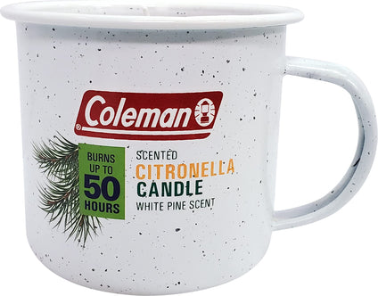 Coleman Tin Mug Outdoor Citronella Candle