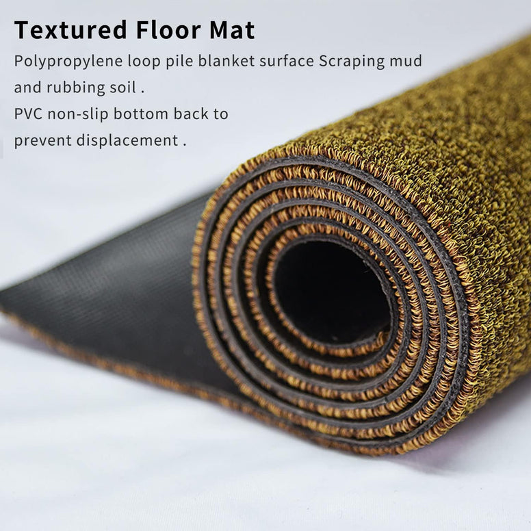 THMINS Door Mat, 48x80 cm Anti-Slip Rubber Backing, Outdoor Mat Door,Super Absorbs Mud,Indoor Mat Strong Shock Absorbing Mat Dirt Scraper Mat………………