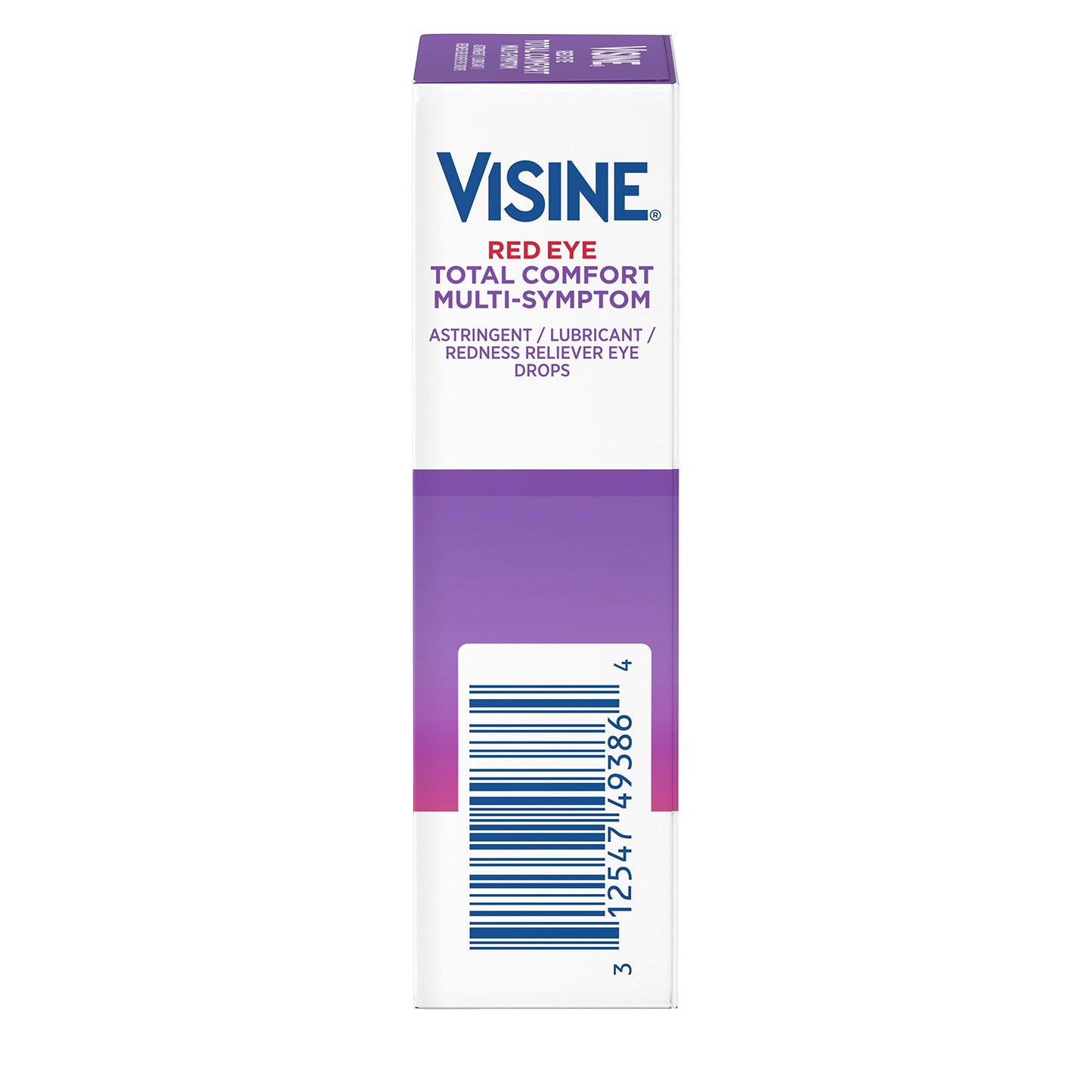 Visine Red Eye Total Comfort Multi-Symptom Eye Drops, All-in-One Astringent, Lubricant & Redness Reliever Eye Drops for Irritated, Dry, Burning, Watery, Itchy, Red, Gritty Eyes, 0.5 fl. oz