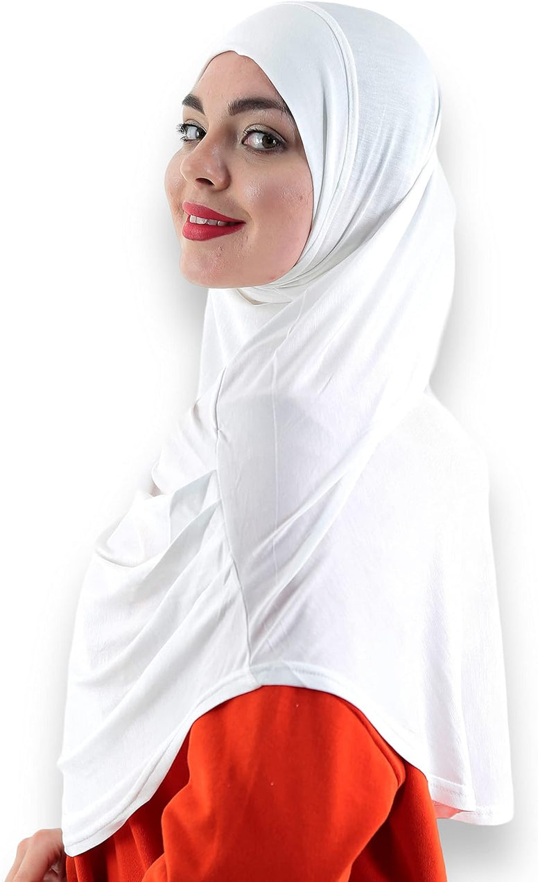 Avanos Easy Wear Soft Hijab for Women, Instant Hijab Long Scarf, Jersey Turbans Prayer Muslim Abayas Dress Clothes Jilbab