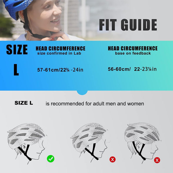 Bike Helmet for Men Women with Led Light Detachable Magnetic Goggles,Mountain & Road Bicycle Helmets Adjustable Size Adult Cycling Helmets(57-61cm)