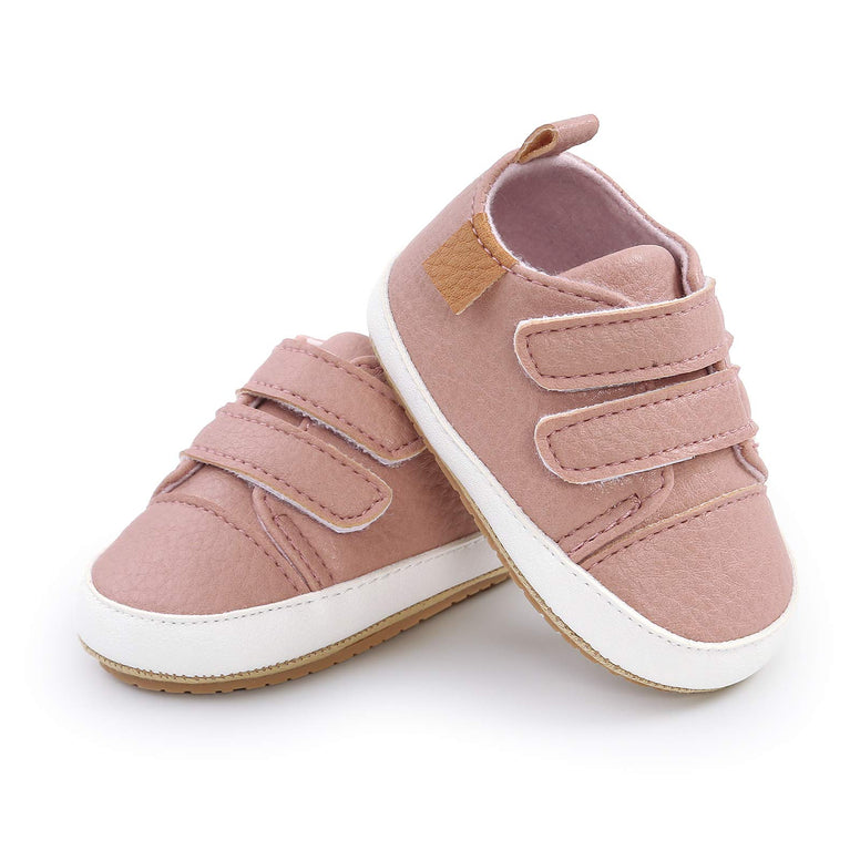 Baby Boys Girls Canvas Sneakers Toddler Anti-Slip Shoes Infant High-top First Walkers Newborn Crib Shoes, for 6 Months baby