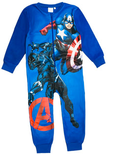 MARVEL Avengers Boys Fleece Onesie All in One Pyjamas Kids Avengers Sleepsuit Onezee 9-10 Years