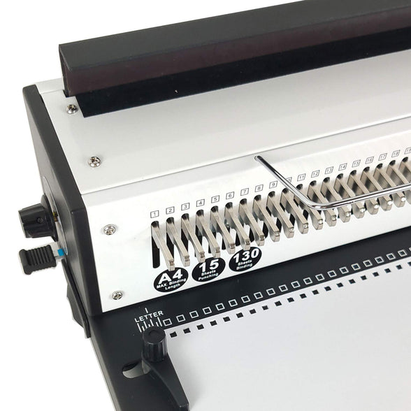 Rayson Wire Binding Manual Machine TD-1500B34,Binding Capacity 120 sheets (A4,80g),15 Sheet Punching Capacity,3:1 Pitch 34 Hole Book Binder,Wire Binding Machine