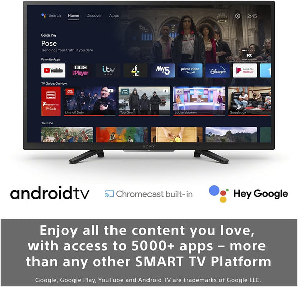 Sony BRAVIA KD-32W800-32-inch - HD Ready (HD) - High Dynamic Range (HDR) - Android TV - (Black)