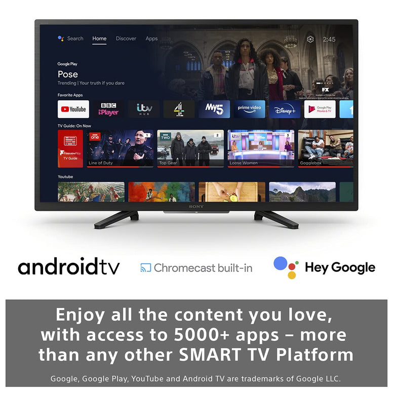 Sony BRAVIA KD-32W800-32-inch - HD Ready (HD) - High Dynamic Range (HDR) - Android TV - (Black)