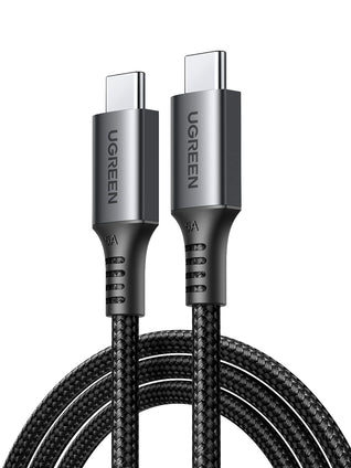 UGREEN Type C Cable 100W 2M, USB C to C Fast Charging Cable PD3.0 SCP BC1.2 5A, Braided Phone Charger USB C Cable for iPhone 15 Series, iPad mini, MacBook Pro/Air, iPad Pro, Samsung S23+, Huawei P60