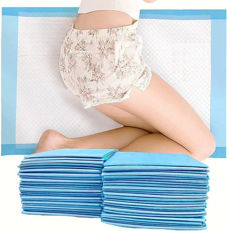 20-Pieces Packed in 2 Pouches Cherry Medical Supply 60 cm x 90 cm XL Disposable Underpads, Incontinence Pads, Chux, Bed Covers, Puppy Training Thick, Super Absorbent Protection for Kids Adults Elderly