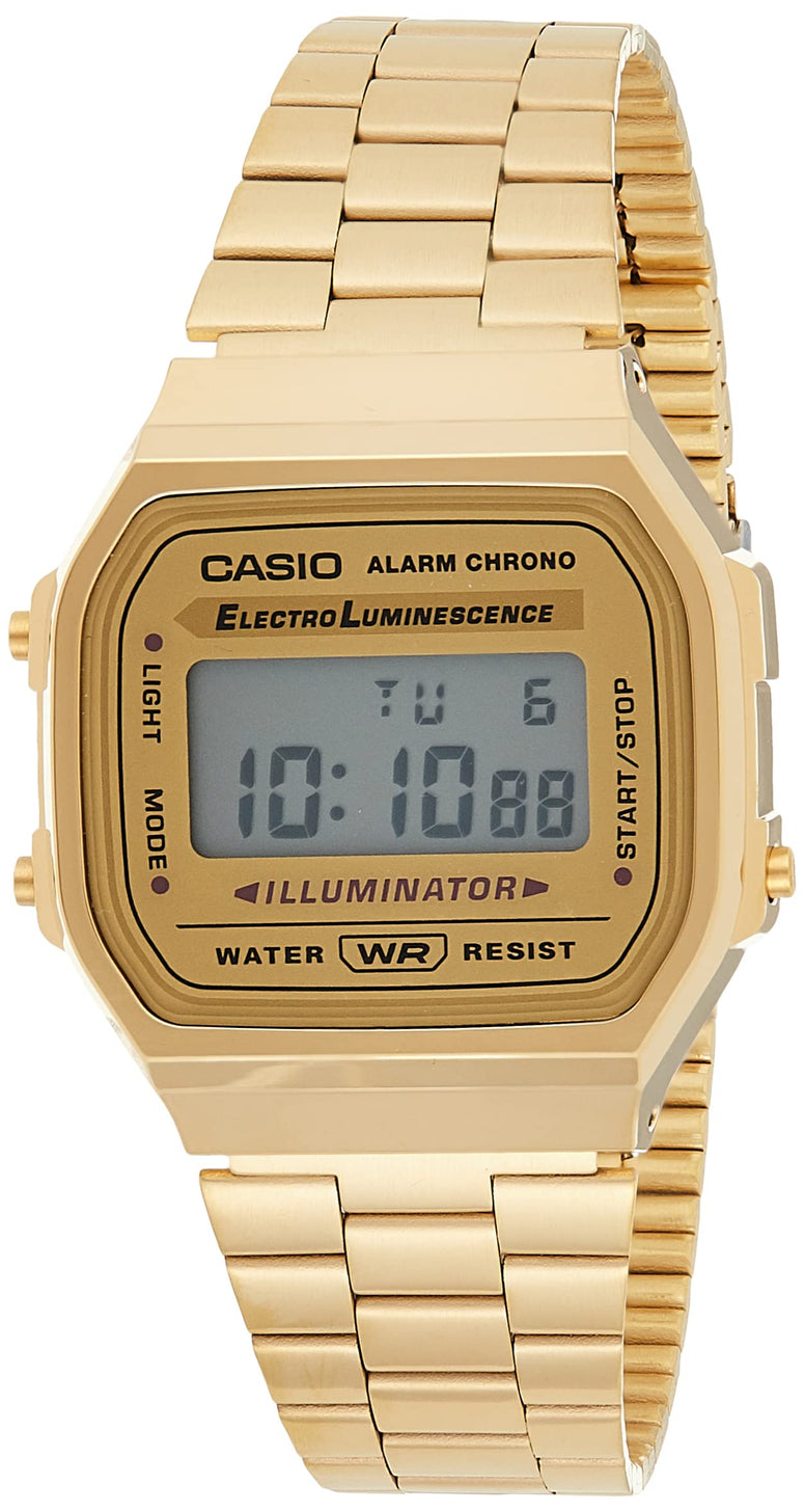 Casio Digital Dial Stainless Steel Watch - A168Wg-9Wdf