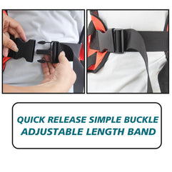 Leetye Mei Bed Transfer Sling for Seniors,Widened Back Curve Design Transfer Belt for Movement,Transfer Boards for Bedridden Patient, Bed Assist Handle, Back Lift Belt for Patient Care (Black)