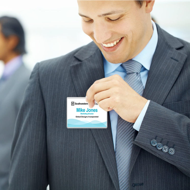 MaxGear Name Badge Inserts, Badge Inserts, Compatible with Laser & Inkjet Printer, 3"x4"