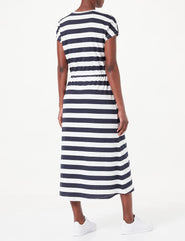 Only Women's Onlmay S/S Midi Stripe Dress Jrs Dress