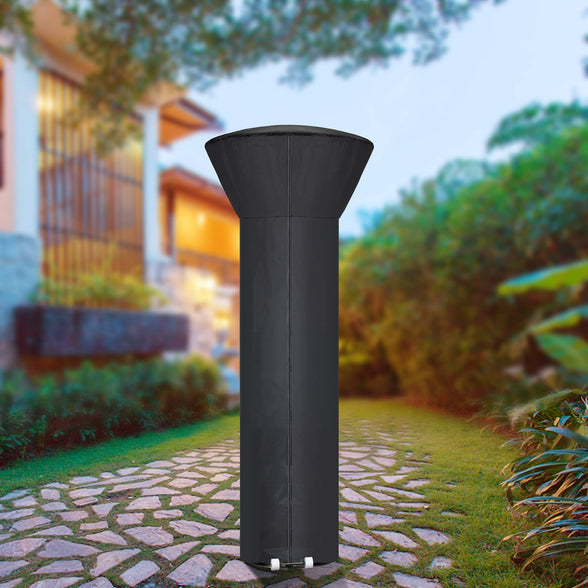 Patio Heater Cover Waterproof with Zipper and Storage Bag, Outdoor Heater Cover Has Dustproof, Wind-Resistant, UV-Resistant, Snow-Resistant Features for Patio Heater, 89”H x 33”D x 19”B