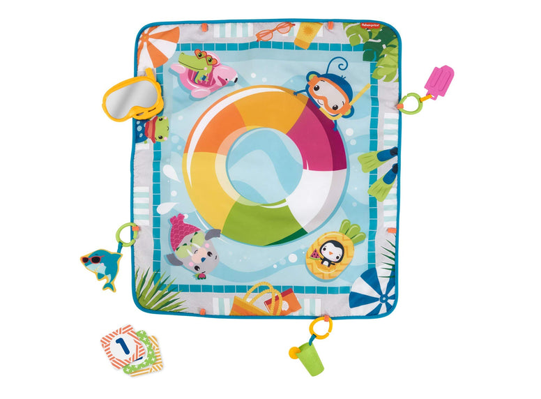 Fisher Price Dive Right In Activity Mat, Baby Playmat With Toys Grr44, Multicolour