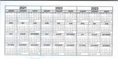 Checkbook Transaction Register with 2021-2022-2023 Calendars