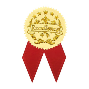 Award Stickers, Gold Certificate Stickers (96 Pieces. 1.7 in)