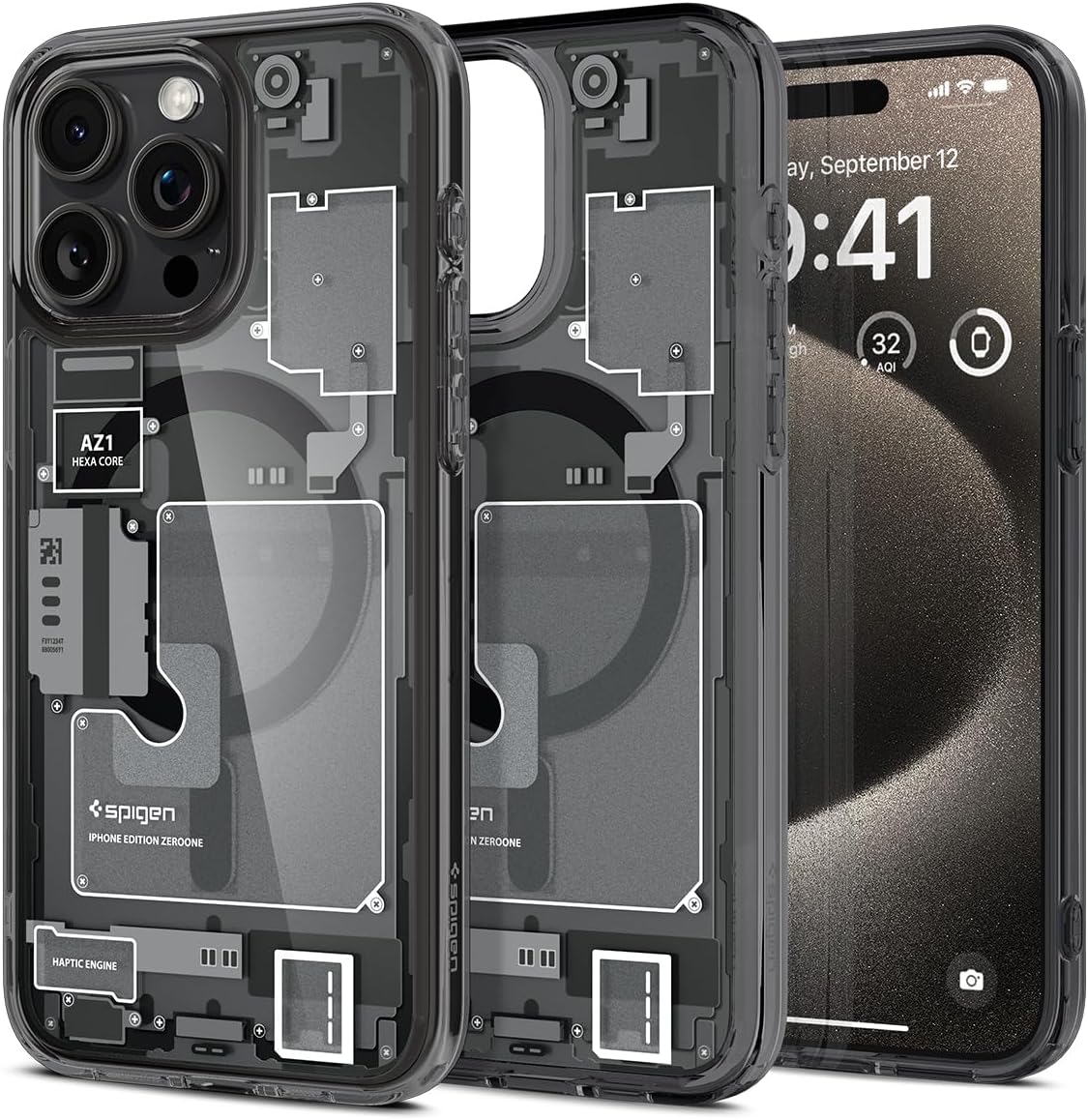 Spigen Ultra Hybrid MagFit designed for iPhone 15 Pro Max case cover compatible with MagSafe (2023) - Zero One