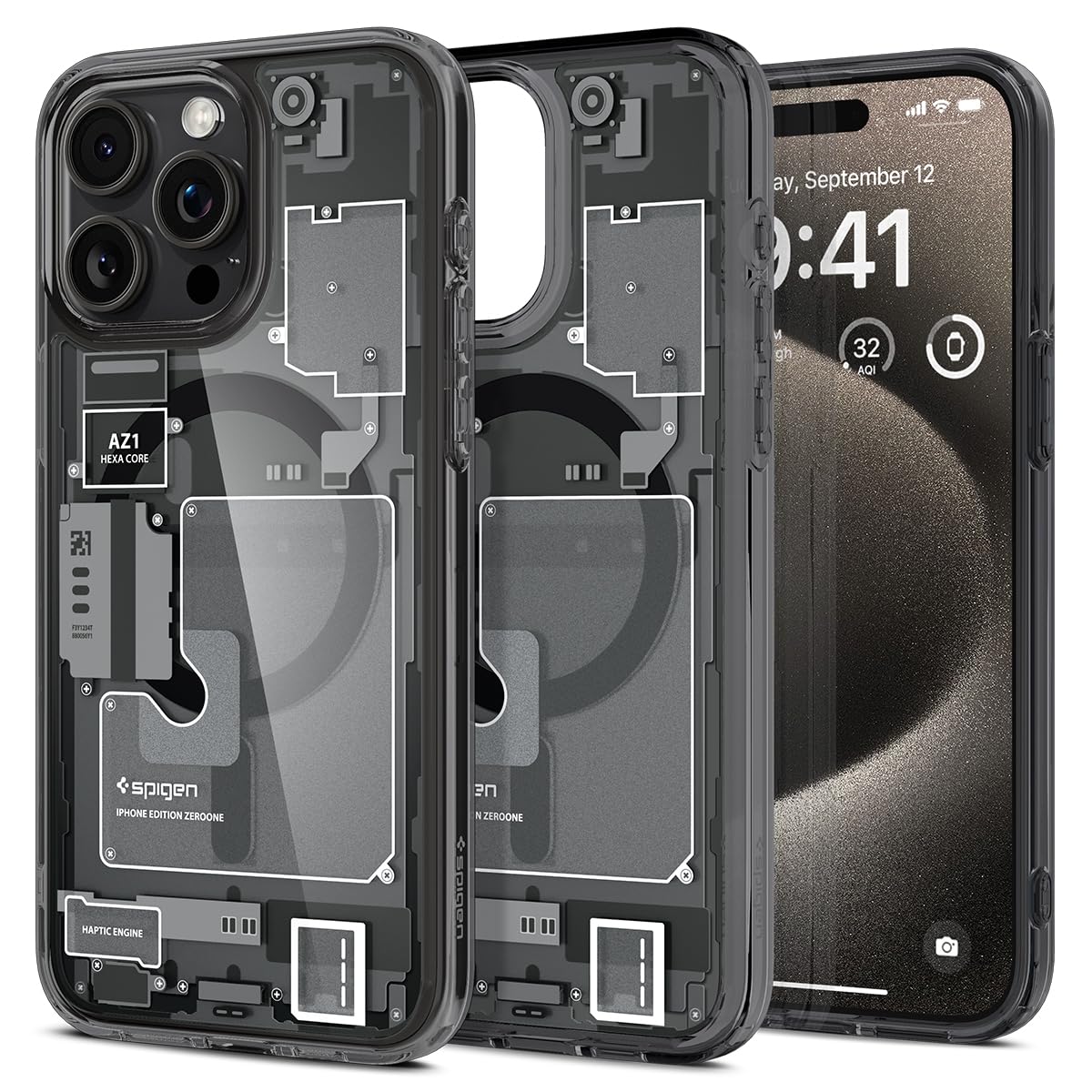 Spigen Ultra Hybrid MagFit designed for iPhone 15 Pro Max case cover compatible with MagSafe (2023) - Zero One