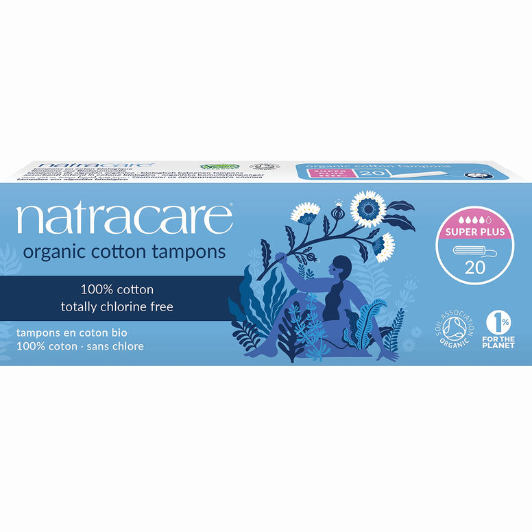 Natracare Organic Cotton Tampons Super Plus 20 Count
