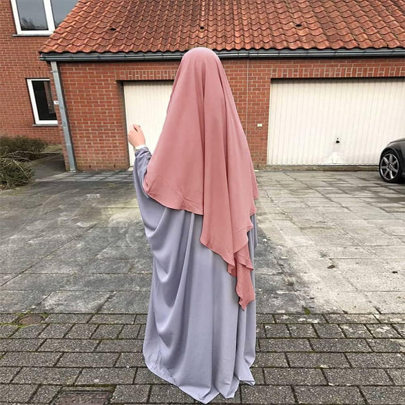 IBTOM CASTLE Women Muslim Abaya Hijab Dubai Middle Head Scarf Long Khimar Ramadan Eid Prayer Hijab Wrap Burkas Islam Niqab