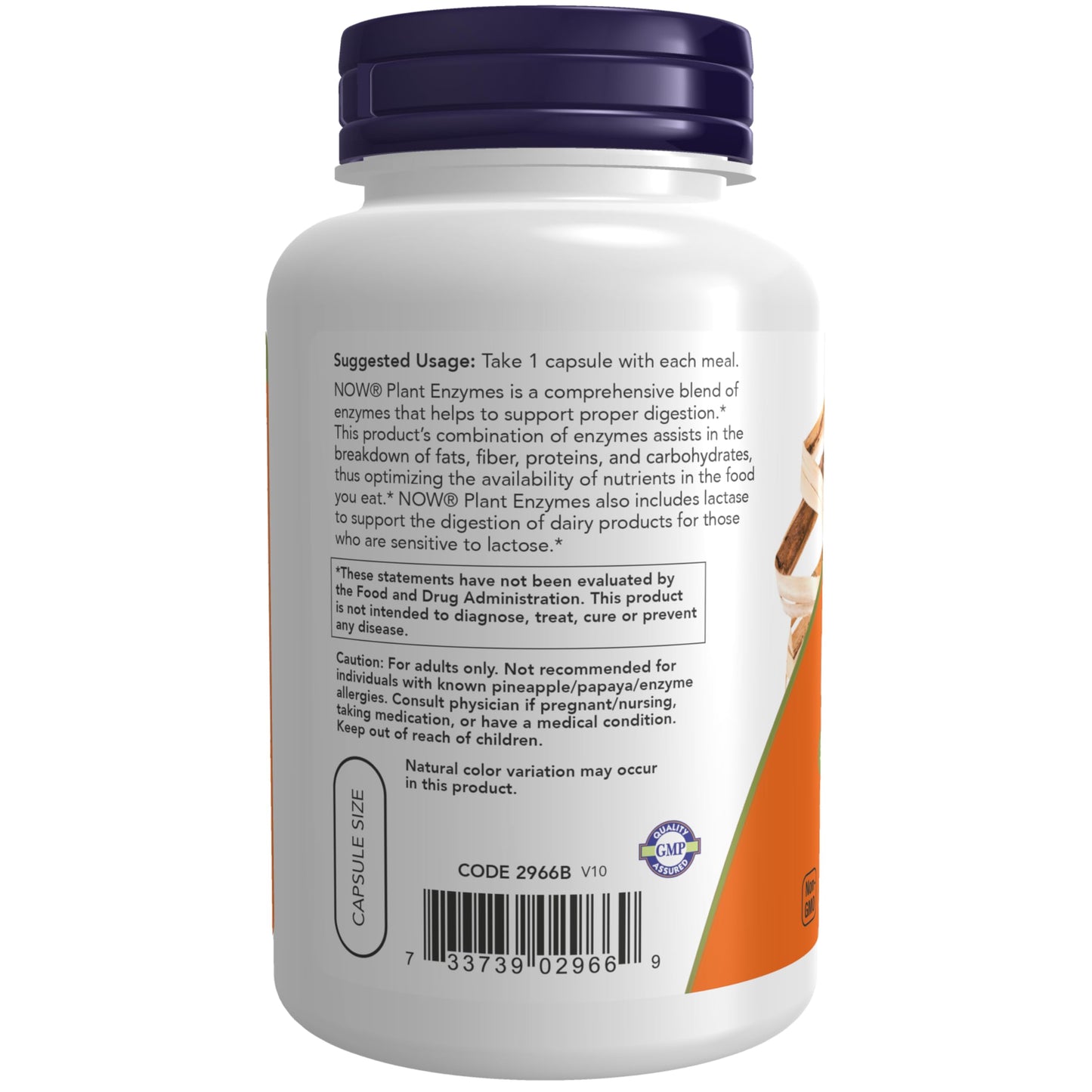 NOW Supplements, Plant Enzymes with Lactase, Protease, Papain and Bromelain, 120 Veg Capsules