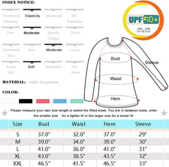 HISKYWIN Women's UPF 50+ Sun Protection Long Sleeve Shirts Outdoor Hiking Fishing Tops