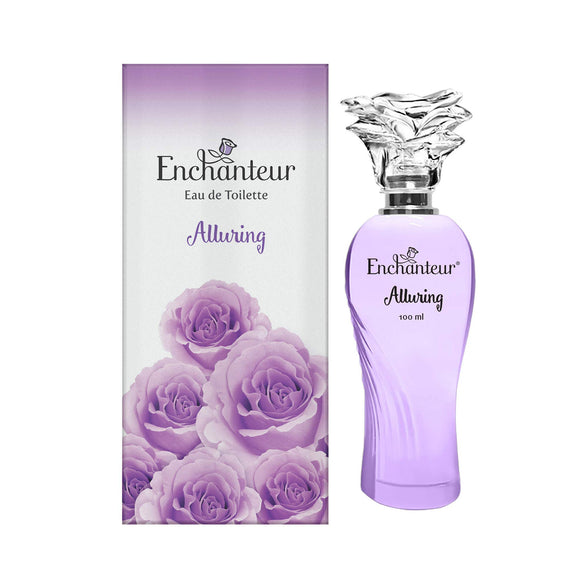EnchantEUr Alluring Eau De Toilette, Perfume For Women, Long Lasting Fragrance, 100 ML