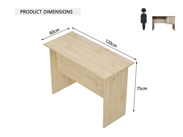 Mahmayi Desk variation for Home Office Computer Use (Oak)