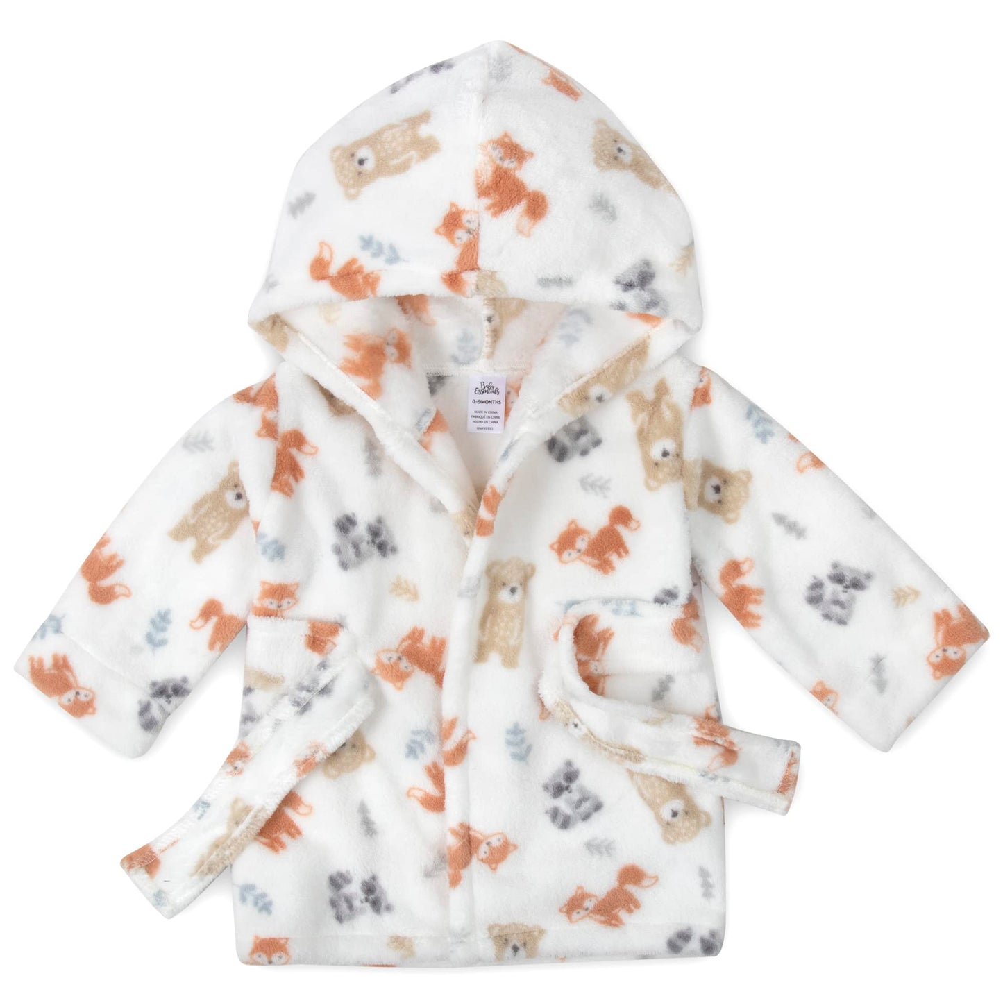 Baby and Infant Bath Robe with Hood and Baby Beach Cover Up for Boys and Girls 0-9 Months