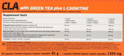 OLIMP CLA & GREEN TEA L-CARNITINE - 60 CAPS