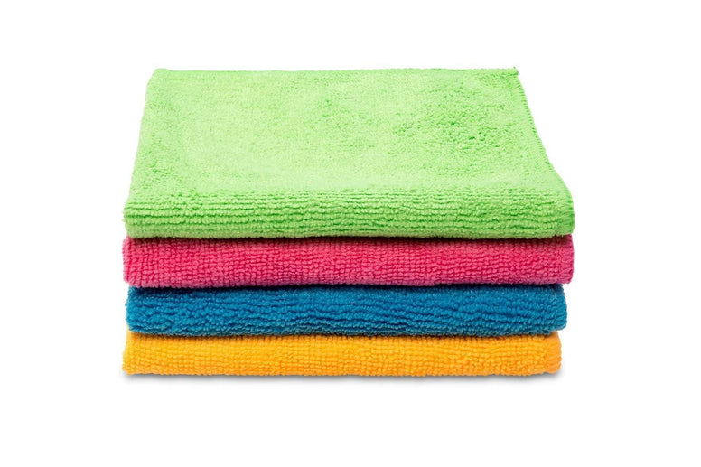Vileda Microfibre Cloth, Absorbent, Hygienic, Versatile, Durable, Washable 30x30 Cm, 4 Pcs
