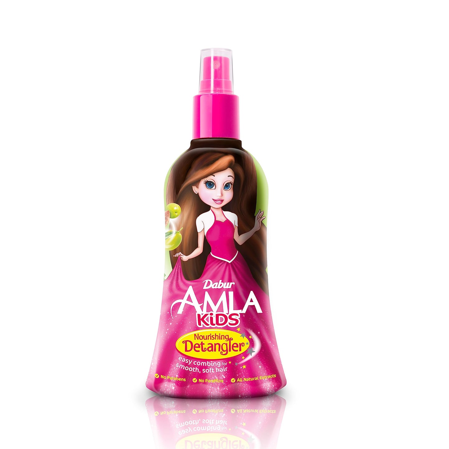Dabur Amla Nourishing Kids Detangler | Enriched with Amla, Olive, Almond, Natural Oils & Vitamin E For Smooth Soft Hair - 200ml