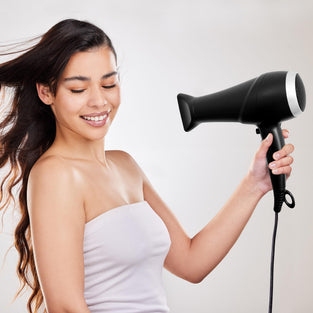 Klovvy Hair Dryer with Diffuser, 2200W Powerful Hair Dryer with Diffuser and Concentrator heads, 2 Speed Settings, 3 Heat Settings, Frizz Control with Ionic Function