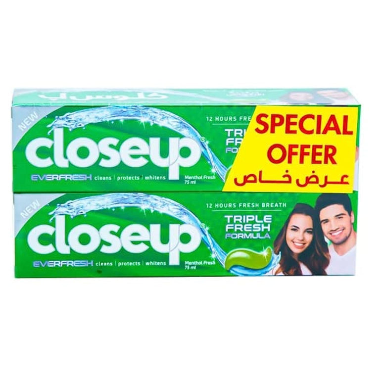 Closeup Ever Fresh Menthol Toothpaste 2 x 75 ml