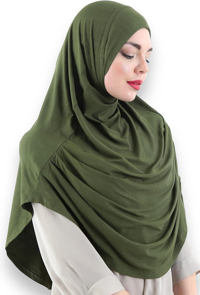 Avanos Easy Wear Soft Hijab for Women, Instant Hijab Long Scarf, Jersey Turbans Prayer Muslim Abayas Dress Clothes Jilbab