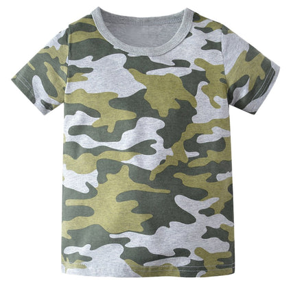 Enfants Chéris Boy Camouflage T-Shirt Camo Short Sleeve Tee Shirts for Boys 2-7 Years