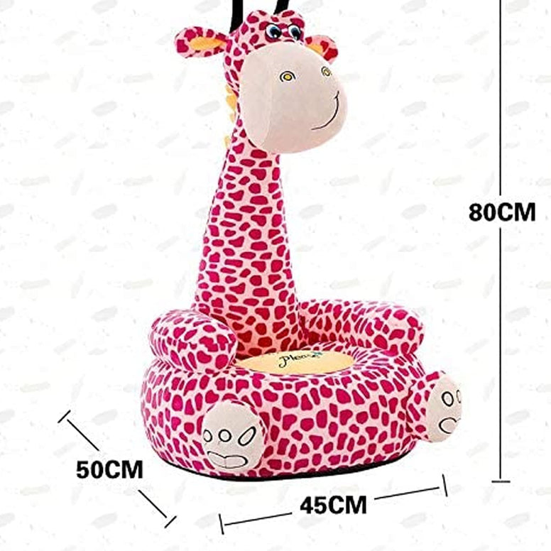 Aiwanto Baby Sofa Kids Seat Furniture Comfortable Fluffy Animal Giraffe Design Lazy Sofa for Children (Brown)