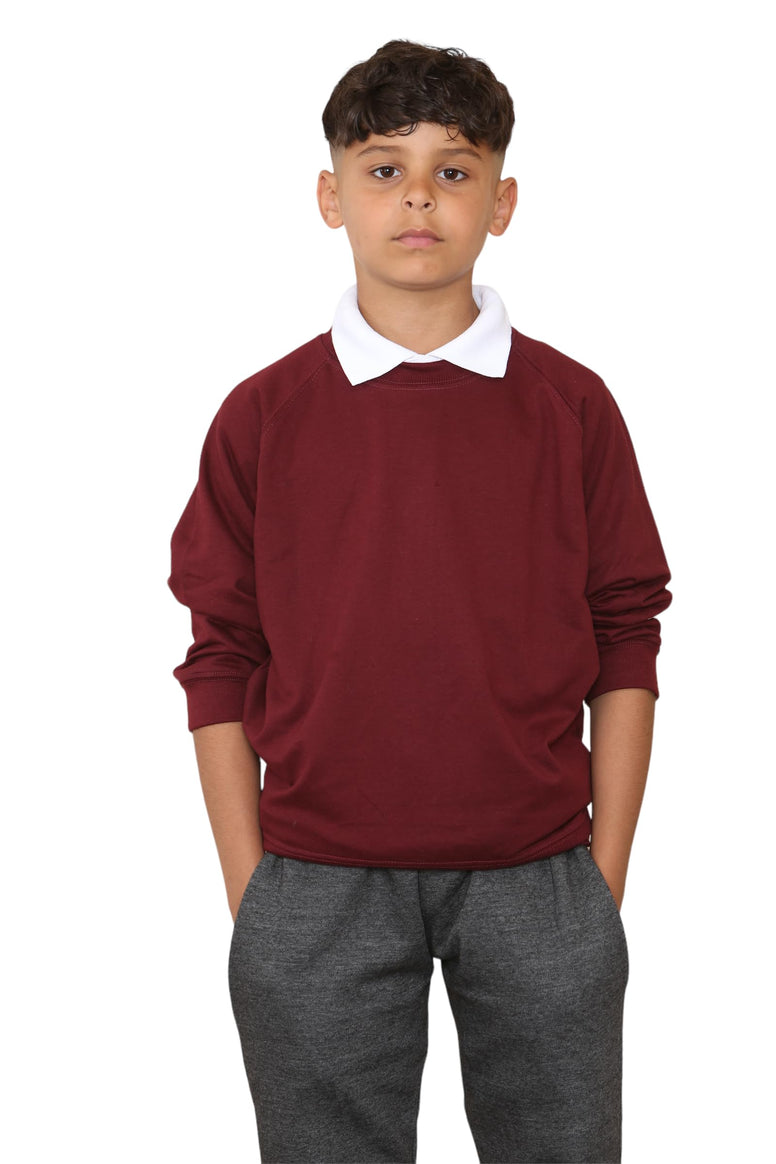 Fleece Sweatshirt Unisex Knitted Sweater Jumber Full Sleeve Kids Boys Girls Children Top Crew Neck Outdoor Activewear