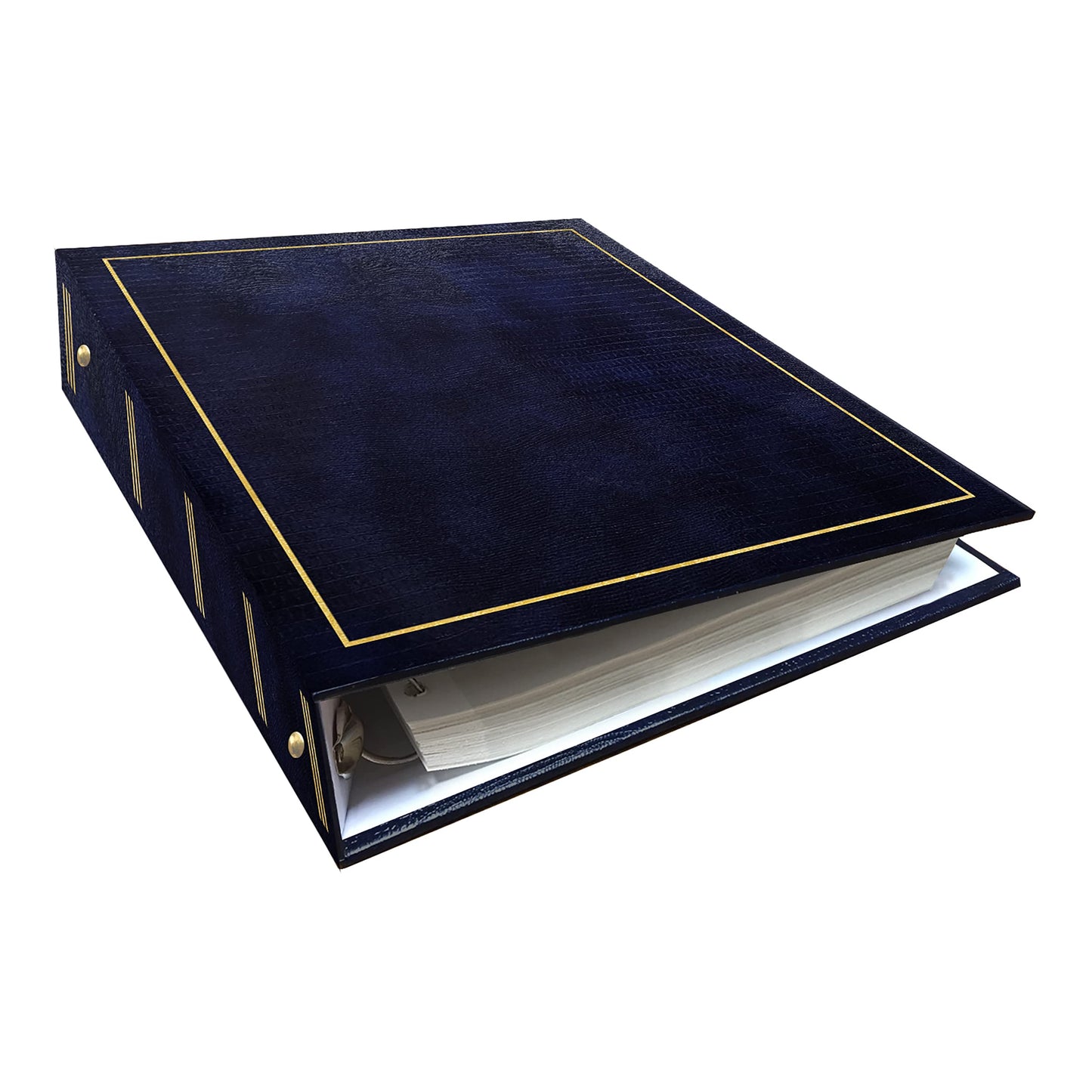 Pioneer Photo Albums Magnetic Self-Stick 3-Ring Album 100 Pages (50 Sheets), Navy Blue