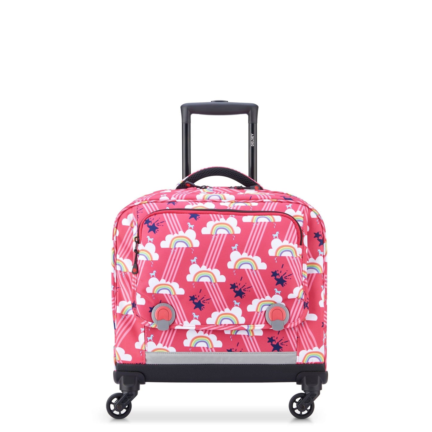 Delsey Unisex Kids Back To School 2020 Luggage - Children'S Luggage, Pink, Cartable 4 Roues 15.6" (15,6" - 33,12L), School