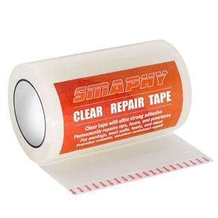 SMAPHY Fabric Repair Tape to Fix Boat Covers Canvas Tent & Pop Up Camper RV Awning. Tent Repair Tape, Awning Repair Tape, Tarp Repair Kit, Camper Canvas Repair, Sail Tape. 32FTx4