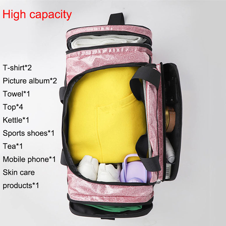 Spennanight Bag Reinforced Portable Wap Loading Glitter Duffle Bag Travel Bags Luggage Women