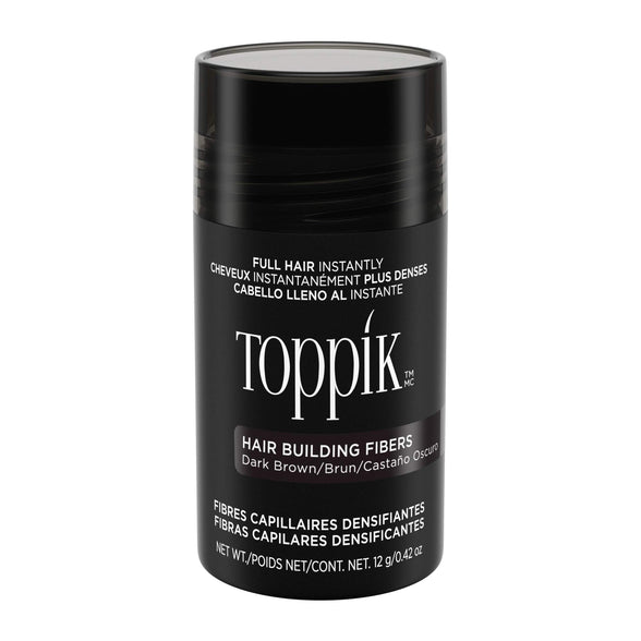 Toppik Hair Building Fiber, 12 gm, Dark Brown