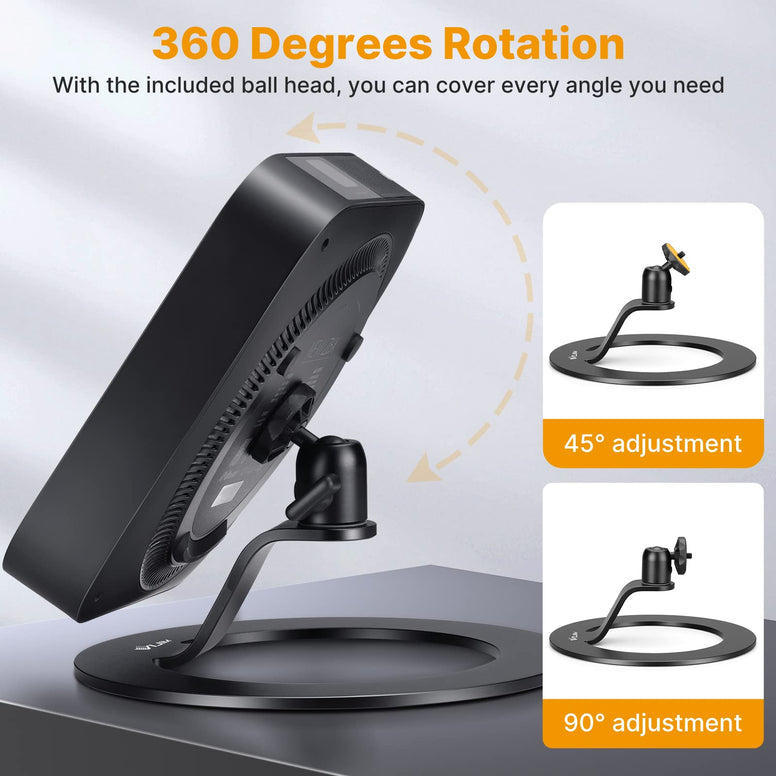 jusmo Aluminum Desktop Projector Stand w Ballhead Angle Adjustment, Table Projector Stand Adjustable Tilt for Nebula, XGIMI, VANKYO, BenQ, PVO, TMY, AuKing and Most LCD/DLP Video Projectors