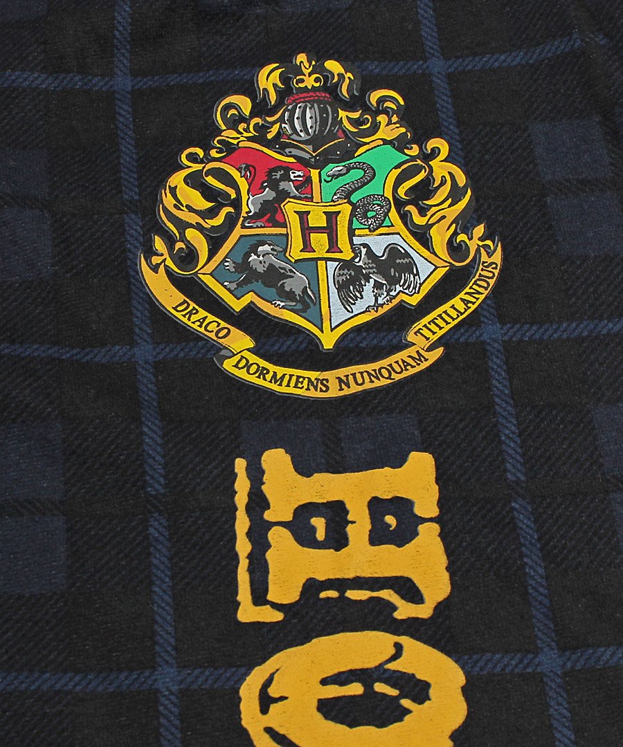 INTIMO Harry Potter Big Boys Houses Plaid Pajama Lounge Pants (Hogwarts, M-8) Large