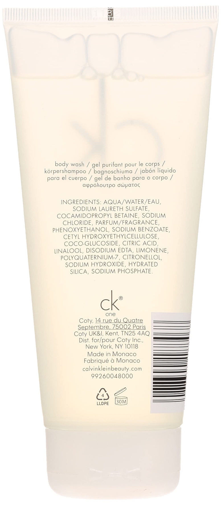 Calvin Klein CK One Body Wash for Unisex 200ML