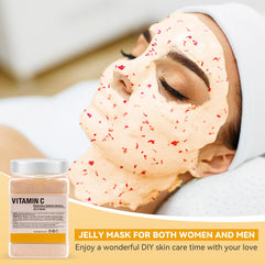 VEIDEN SERIES Jar Face Mask Daily Salon Skincare Brightening & Nourishing Jelly Mask Professional Hydrojelly Masks (Vitamin-C remove freckle jelly mask)