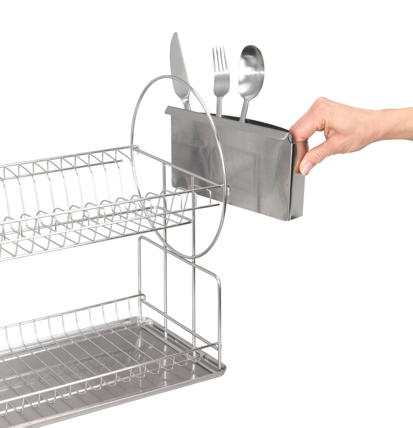 Wenko "Exclusive Duo Dish Rack, Silver