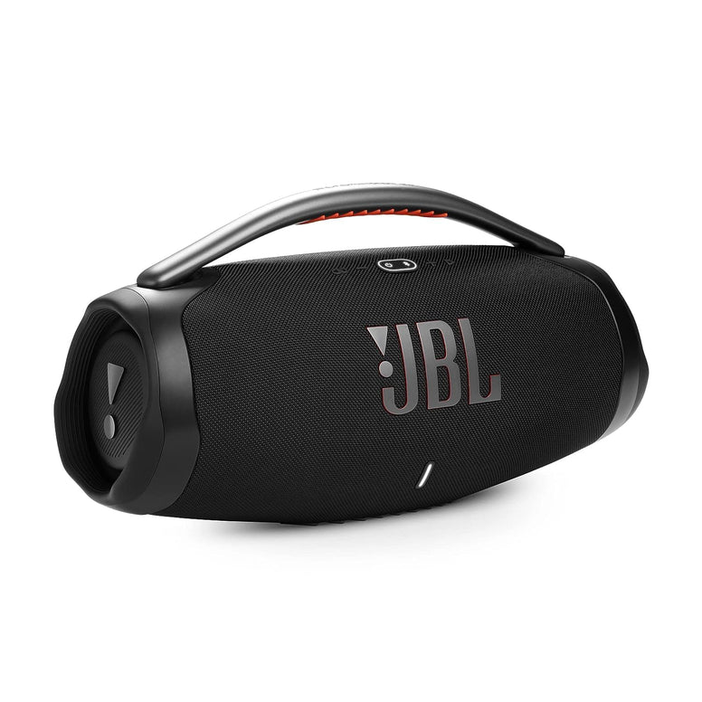 JBL Boombox 3 Portable Speaker, Massive Signature Pro Sound, Monstrous Bass, 24H Battery, IP67 Dust and Water Proof, Partyboost Enabled, Grip Handle, Bluetooth Streaming - Black, JBLBOOMBOX3BLKUK